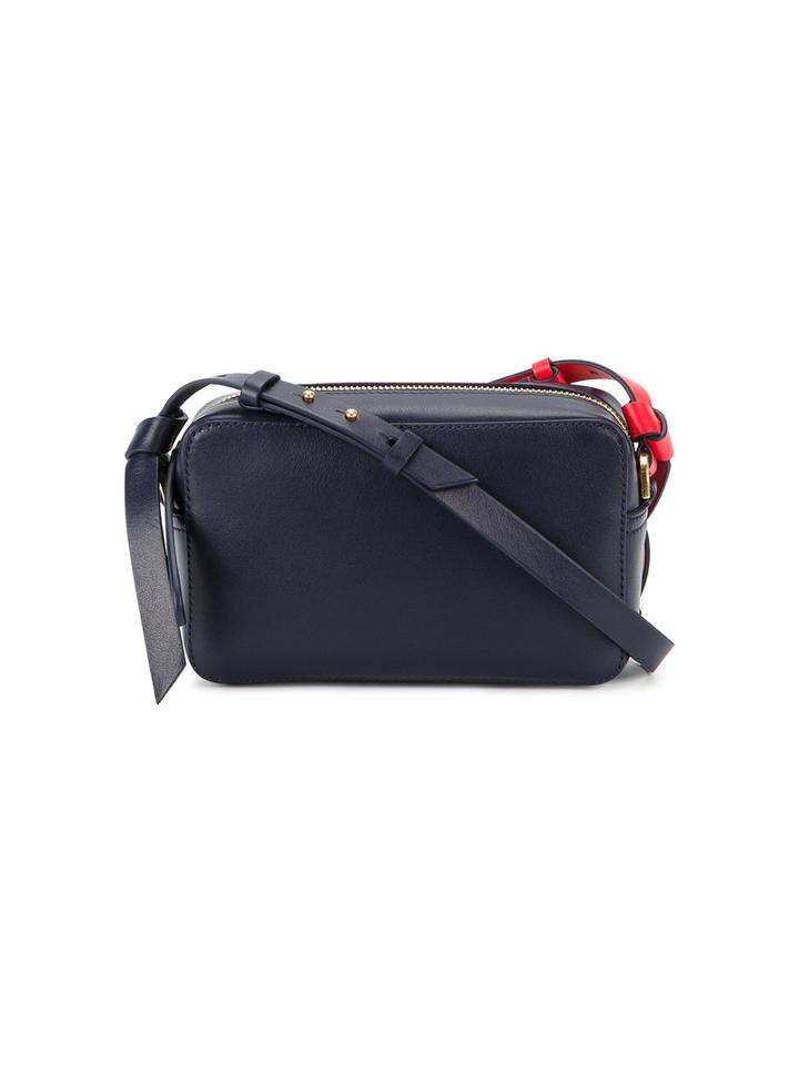 Anya Hindmarch - Circle Mini Cross-body Bag - Women - Leather - One Size, Blue, Leather