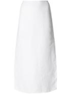 Theory Side Vent Long Skirt - White