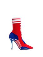 Dolce & Gabbana Logo Sock Boot - Red
