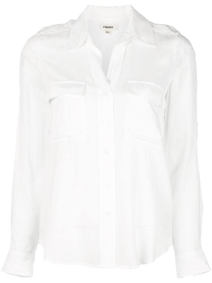 L'agence Poplin Shirt - White