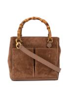 Gucci Pre-owned Bamboo Line 2way Hand Tote Bag - Brown