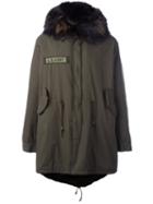 As65 Zip Up Parka Coat, Men's, Size: Small, Green, Cotton/nylon/rayon/polyester