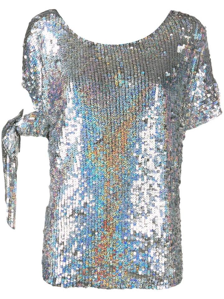 P.a.r.o.s.h. Gasoline Blouse - Silver