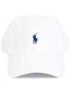 Polo Ralph Lauren Embroidered Logo Cap, Men's, White, Cotton