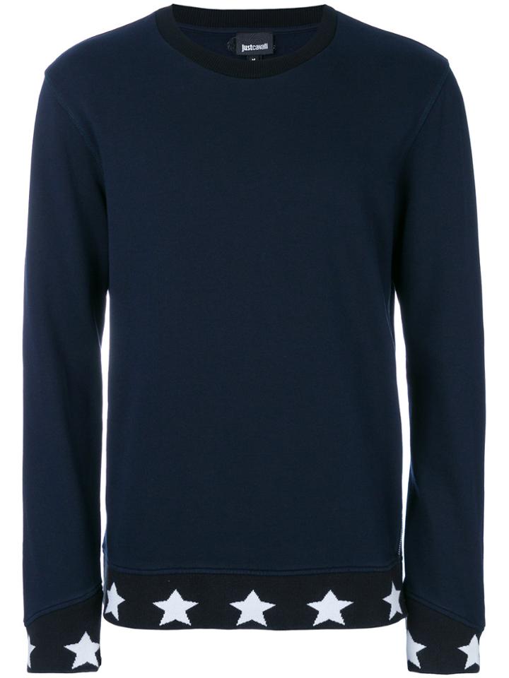 Just Cavalli Star Stripe Sweatshirt - Blue