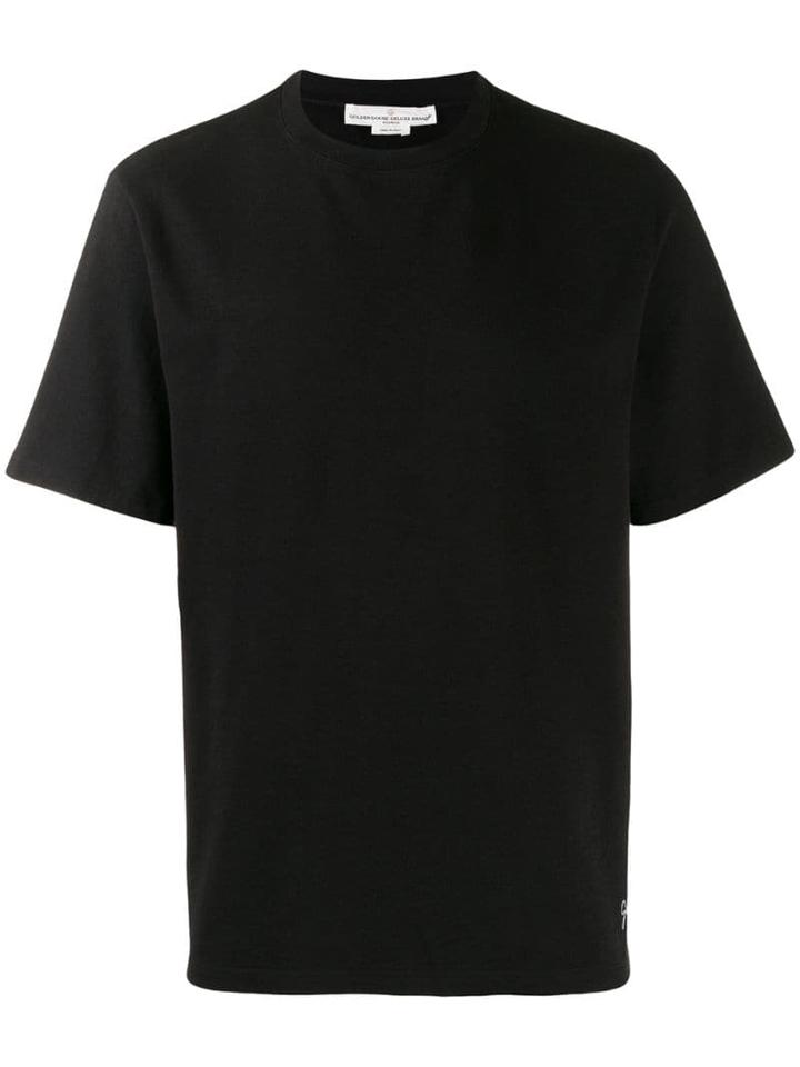 Golden Goose Back Logo Print T-shirt - Black
