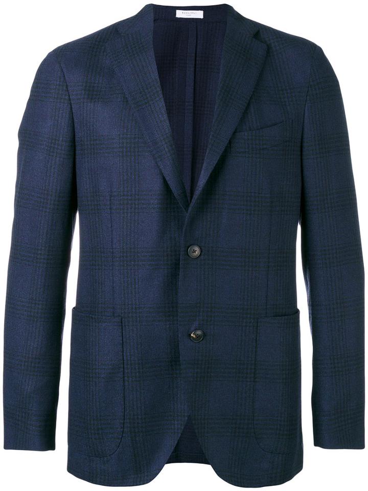 Boglioli - Checked Blazer - Men - Polyamide/cotton/acetate/virgin Wool - 50, Blue, Polyamide/cotton/acetate/virgin Wool