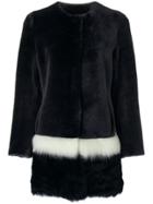 Cara Mila Tascani Reversible Fur Coat - Black