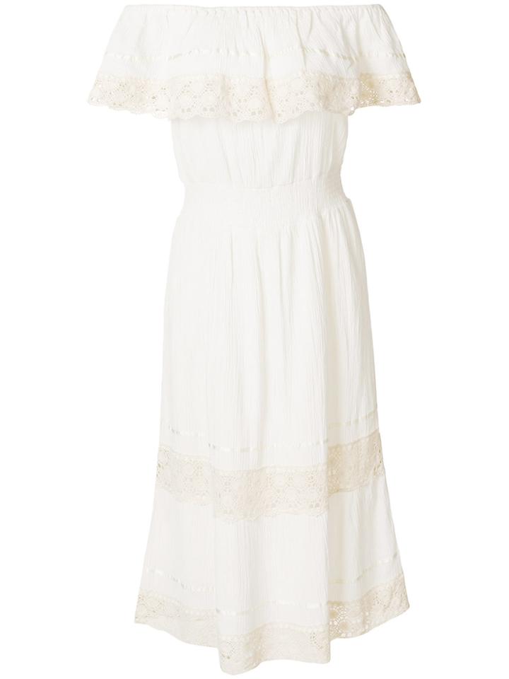 Antik Batik Off-shoulder Midi Dress - White