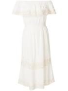 Antik Batik Off-shoulder Midi Dress - White