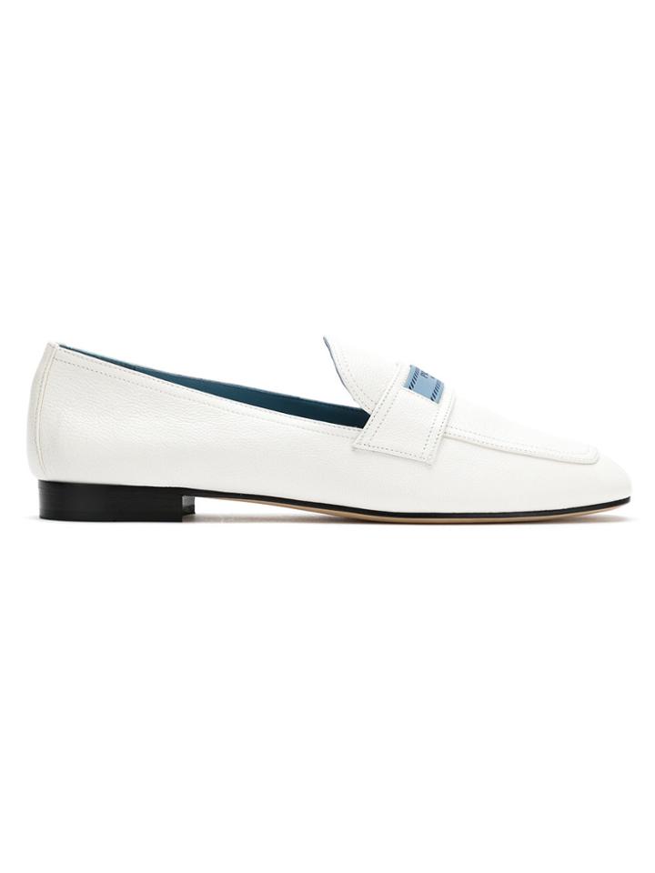 Prada Logo Slip-on Loafers - White