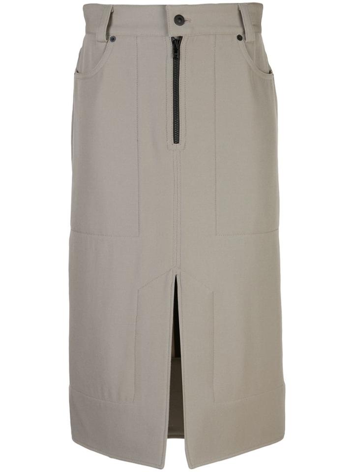 Kwaidan Editions Utility Pencil Skirt - Neutrals