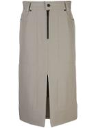 Kwaidan Editions Utility Pencil Skirt - Neutrals