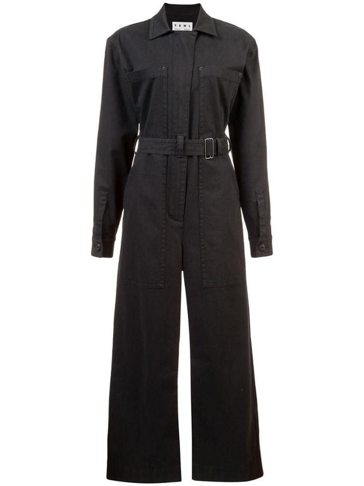 Proenza Schouler Pswl Utility Jumpsuit - Black