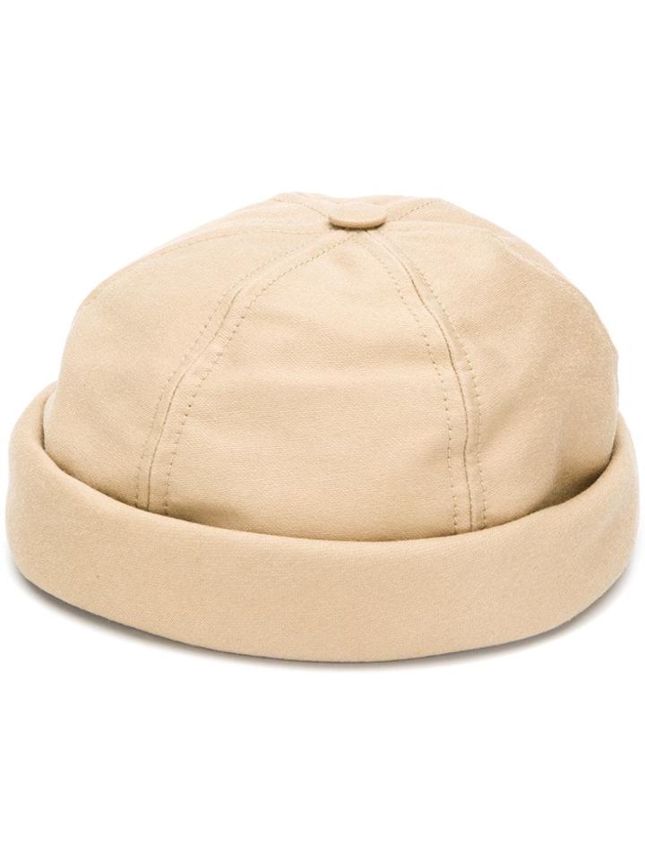 Junya Watanabe Man Rolled-up Brim Hat - Brown