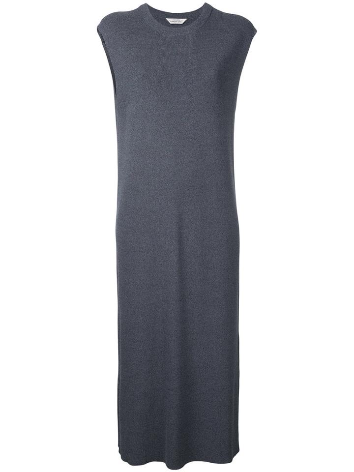 Sleeveless Knitted Dress - Women - Rayon - One Size, Grey, Rayon, Torrazzo Donna