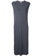 Sleeveless Knitted Dress - Women - Rayon - One Size, Grey, Rayon, Torrazzo Donna