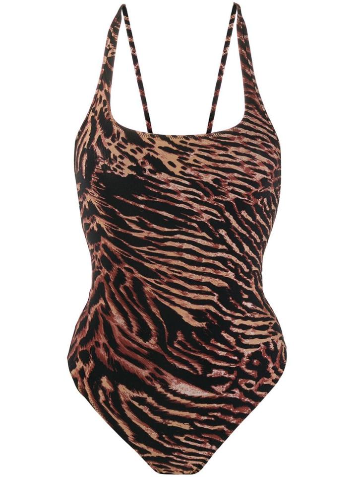 Ganni Negro Swimsuit - Brown