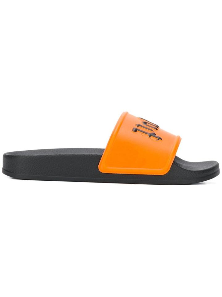 Palm Angels Logo Slides - Yellow & Orange