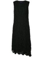 Comme Des Garçons Vintage Ruffled Front Dress - Black