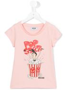 Moschino Kids Popcorn Print T-shirt, Girl's, Size: 8 Yrs, Pink/purple