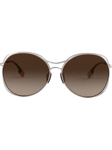 Burberry Eyewear Oversized Sunglasses - Silver