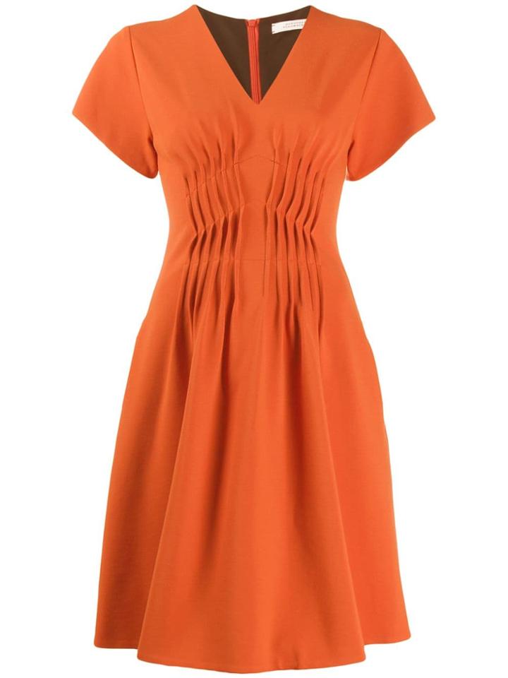 Dorothee Schumacher Short Flared Dress - Orange