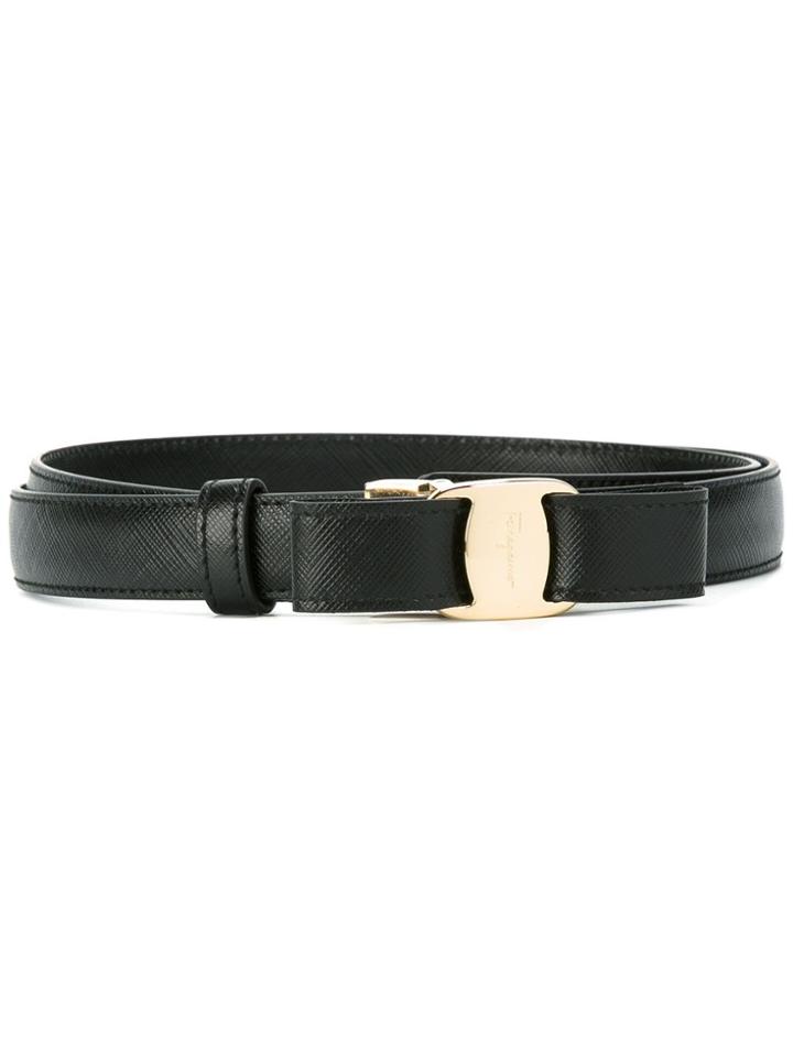 Salvatore Ferragamo 'vara' Belt - Black