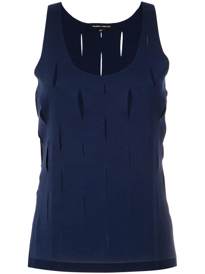 Gloria Coelho Straight Tank Top - Blue