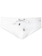 Dolce & Gabbana - Logo Plaque Swimming Shorts - Men - Polyamide/spandex/elastane - 4, White, Polyamide/spandex/elastane