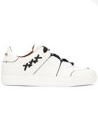 Ermenegildo Zegna Contrast Stitch Sneakers - White