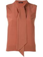 Roberto Collina Scarf Collar Blouse