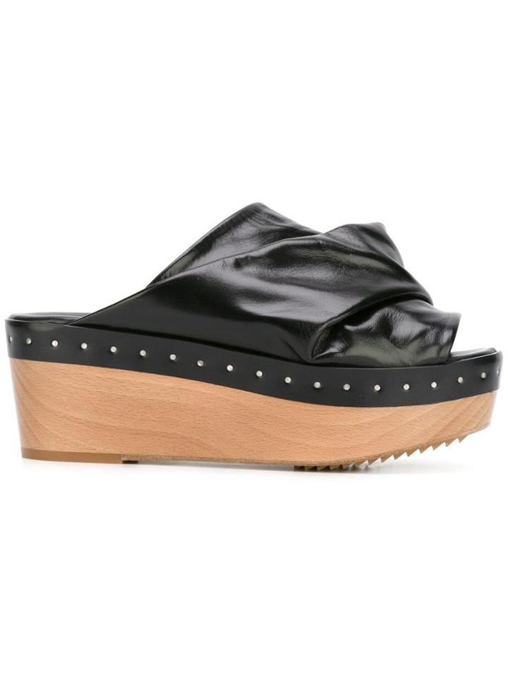 Rick Owens Mobius Sabot Sandals - Black