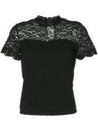 Guild Prime Lace Patterned Top - Black