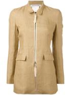 Cherevichkiotvichki Fitted Zip Front Jacket - Nude & Neutrals