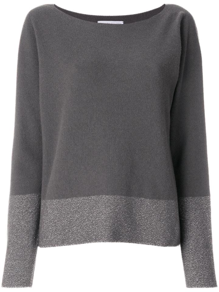 Fabiana Filippi Two-tone Jumper - Grey
