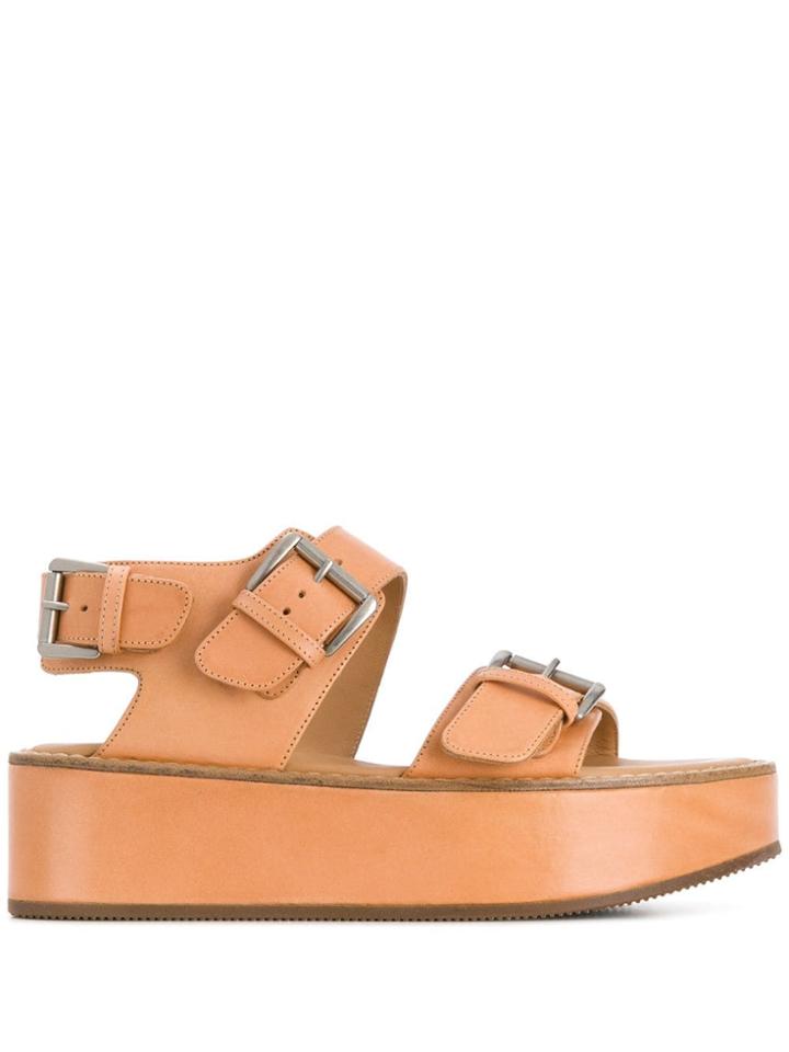 Ann Demeulemeester Tucson Platform Sandals - Neutrals