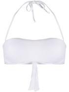 Fisico Reversible Halterneck Bandeau Bikini Top - White