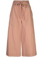 Sea Cropped Trousers - Brown
