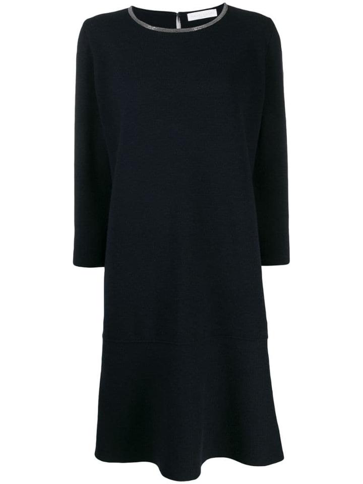 Fabiana Filippi Knitted Shift Dress - Blue