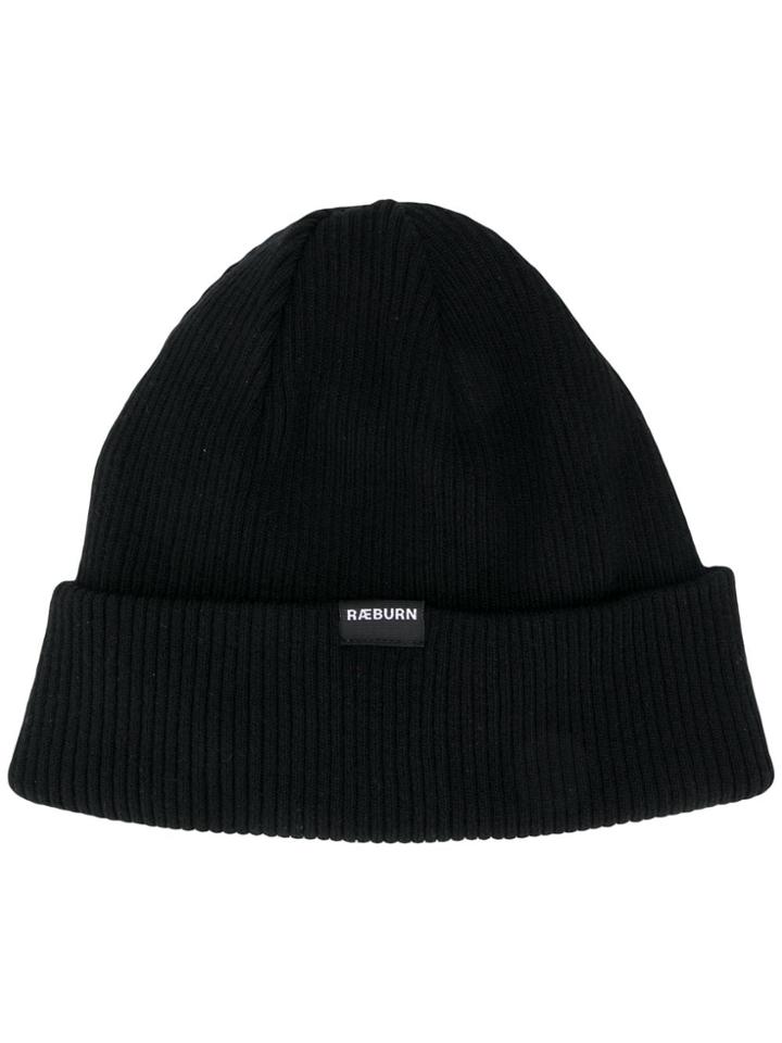 Raeburn Logo Beanie Hat - Black