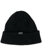 Raeburn Logo Beanie Hat - Black