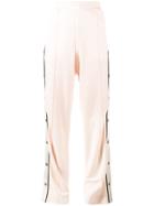 Alessandra Rich High Waisted Track Pants - Pink & Purple