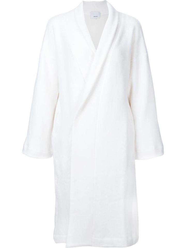 08sircus Oversized Coat, Women's, Size: 0, White, Wood/nylon/mohair/wool