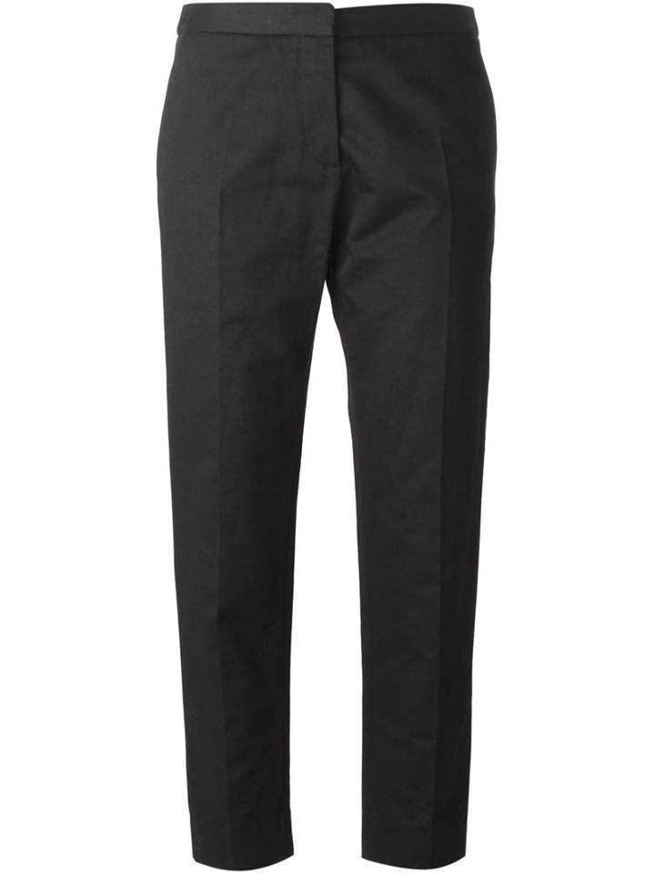 Marni Cropped Trousers, Women's, Size: 40, Black, Cotton/linen/flax