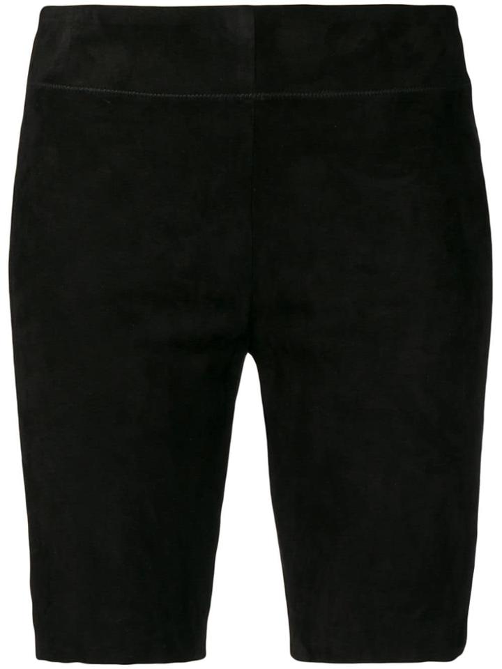 Jil Sander Suede Shorts - Black