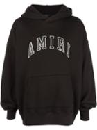 Amiri Logo Print Hoodie - Black
