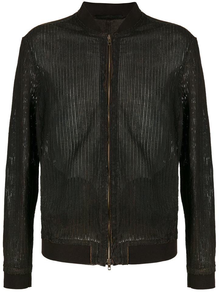 Salvatore Santoro - Leather Bomber Jacket - Men - Leather - 52, Brown, Leather