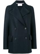 Harris Wharf London Double Breasted Oversized Blazer - Blue