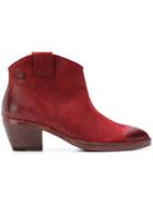 The Last Conspiracy Western Ankle Boots - Red